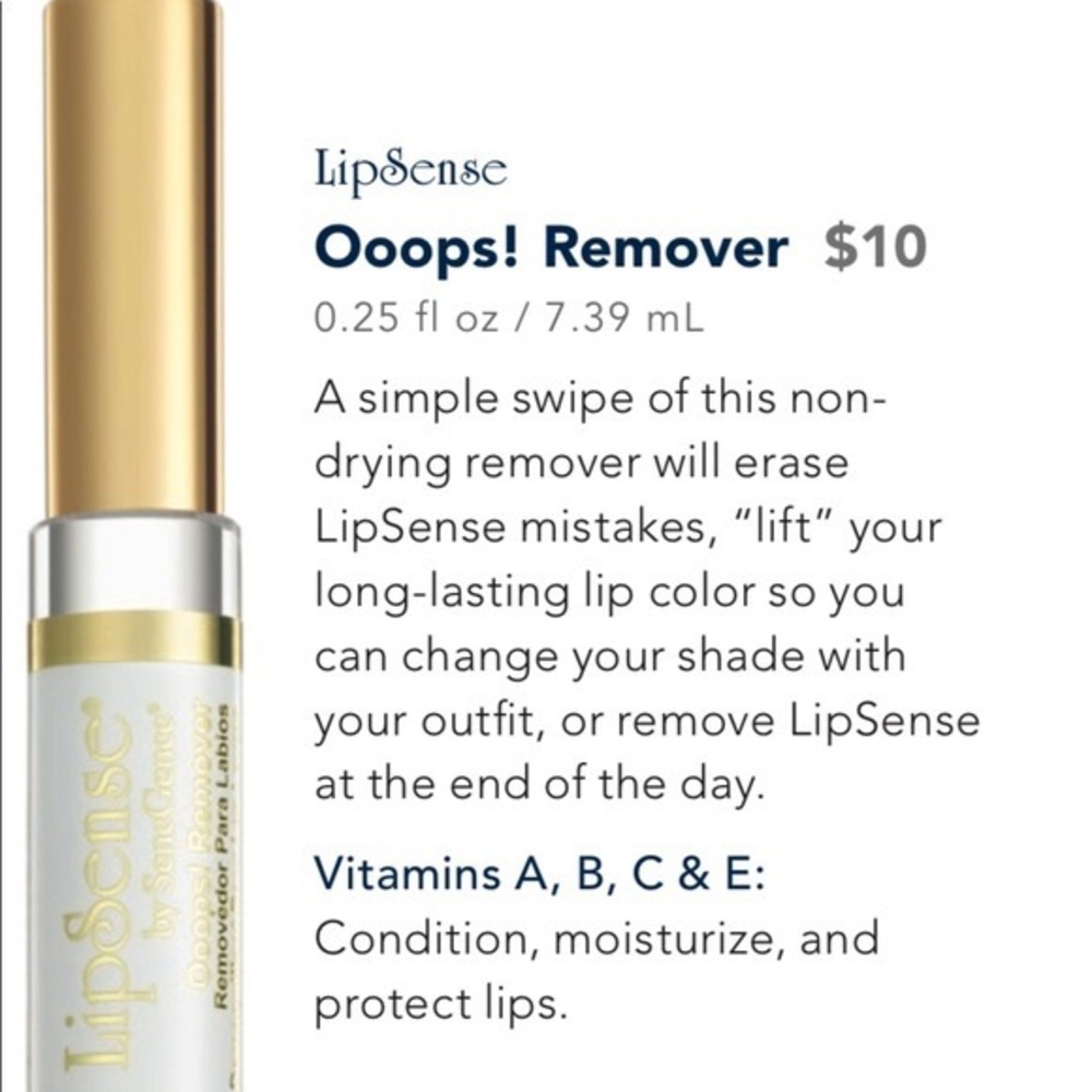 Senegence LipSense Oups Remover NEW
